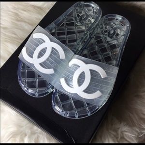 Coco Chanel Clear Slides